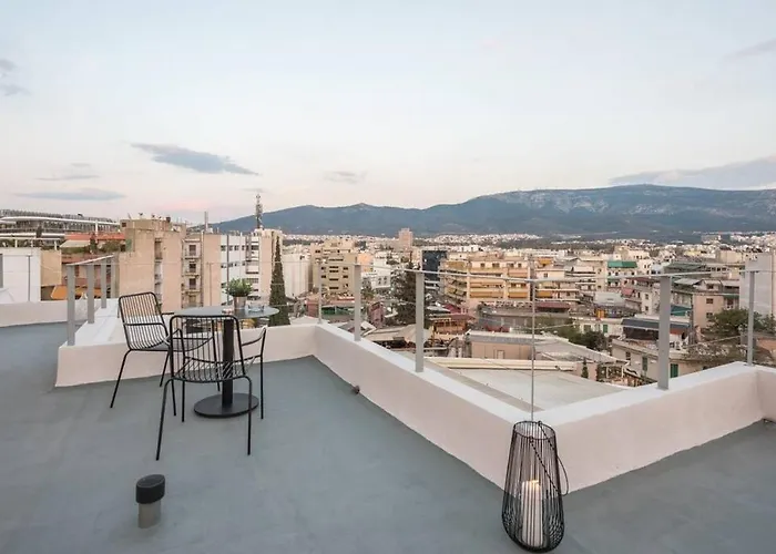 City-View Penthouse At Panormou