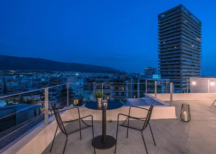 City-View Penthouse At Panormou
